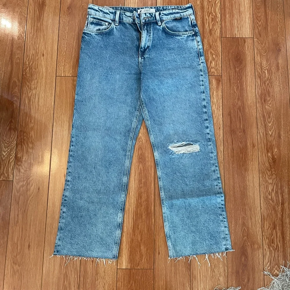 Mavi Light Blue High-Rise Loose Straight Jeans - Picture 2 of 11